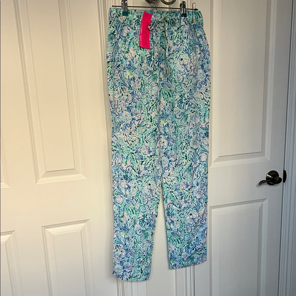 Brand new Lilly Pulitzer linen shell pants size small